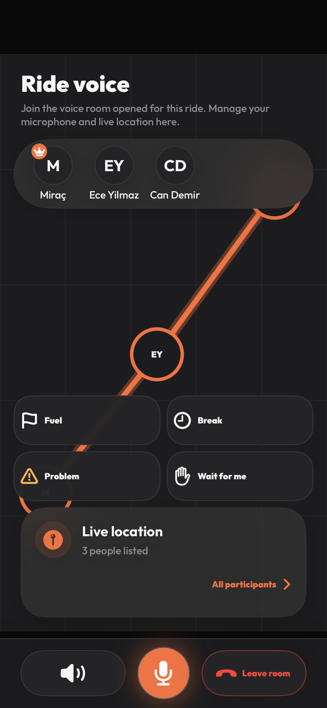 Micrófono, dispositivo y reducción de ruido en RiderHub